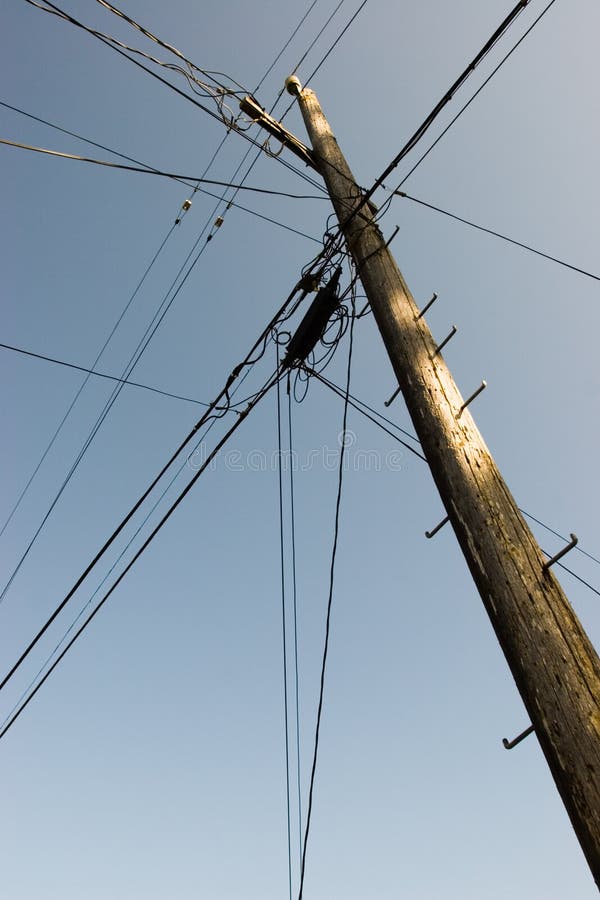 Telephone pole royalty free stock image