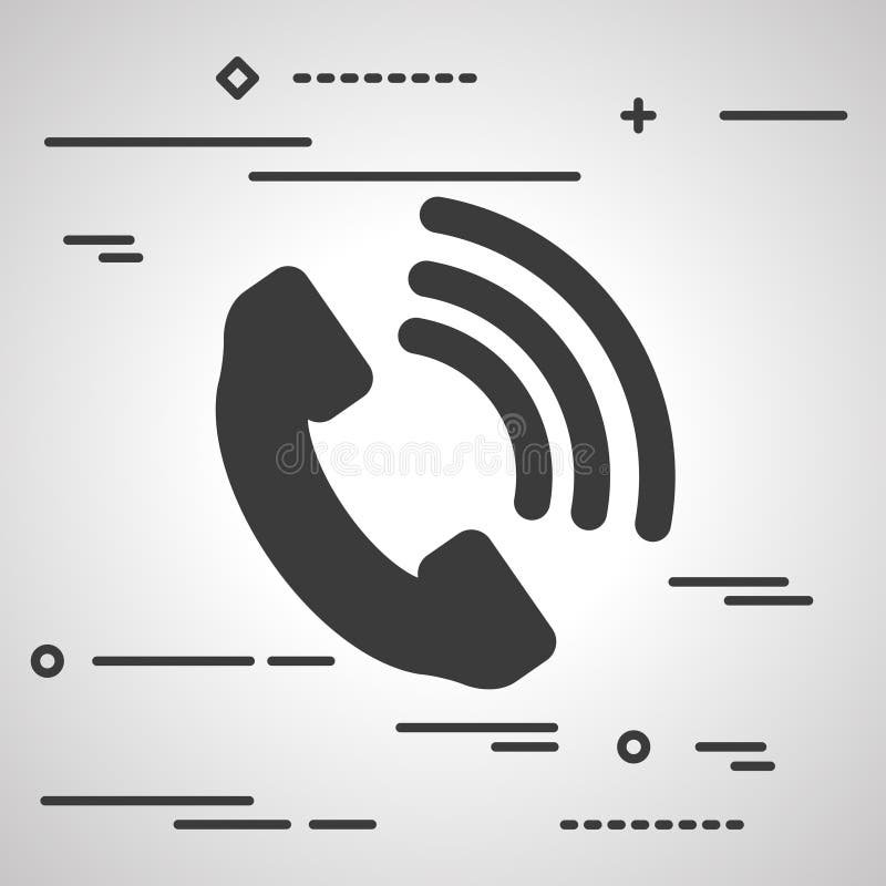 Telephone receiver icon stock vector. Illustration of call 101562506