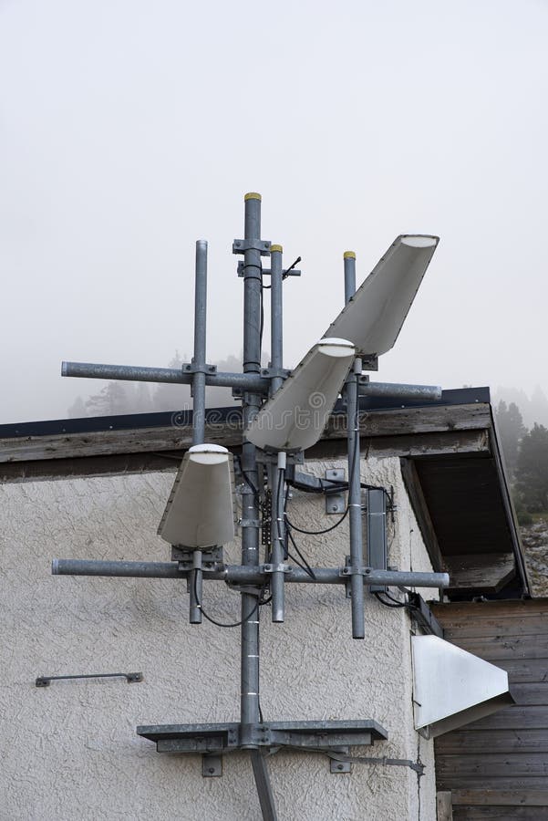 Telephone relay antenna stock image. Image of radio 198798227