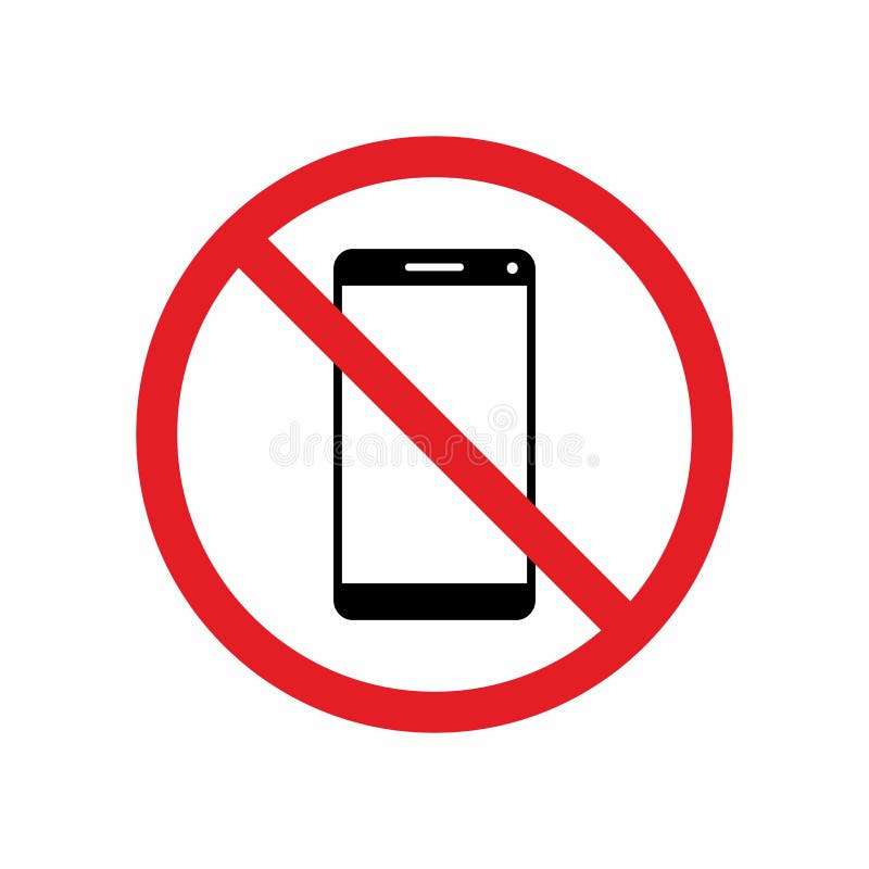 Telephone restriction sign stock vector. Illustration of phone 84309138