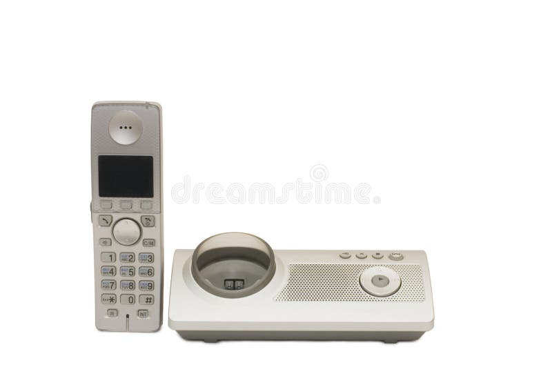 Telephone set isolated stock image. Image of keypad, appliance 12886449
