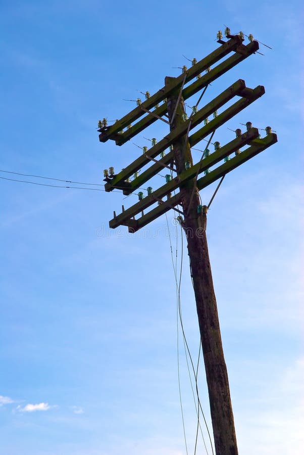 Telephone or Telegraph Pole Stock Image Image of arms, infrastructure