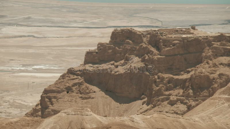 The Masada fortress from far