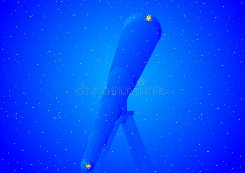 Telescópio da constelação ilustração royalty free Telescópio da constelação ilustração royalty free
