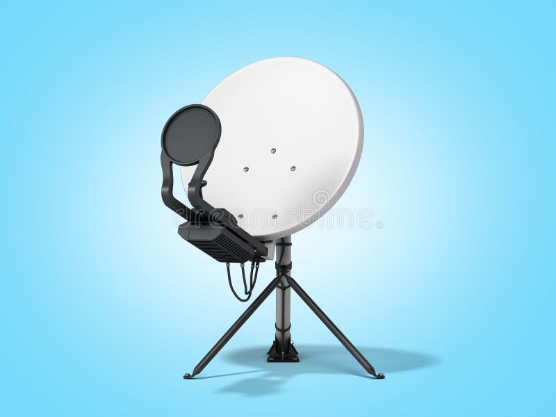 Televisión Por Satélite O Internet Concepto Antena Parabólica 3d Render En  Blanco Sin Sombra Stock de ilustración - Ilustración de sombra, satélite:  174755514