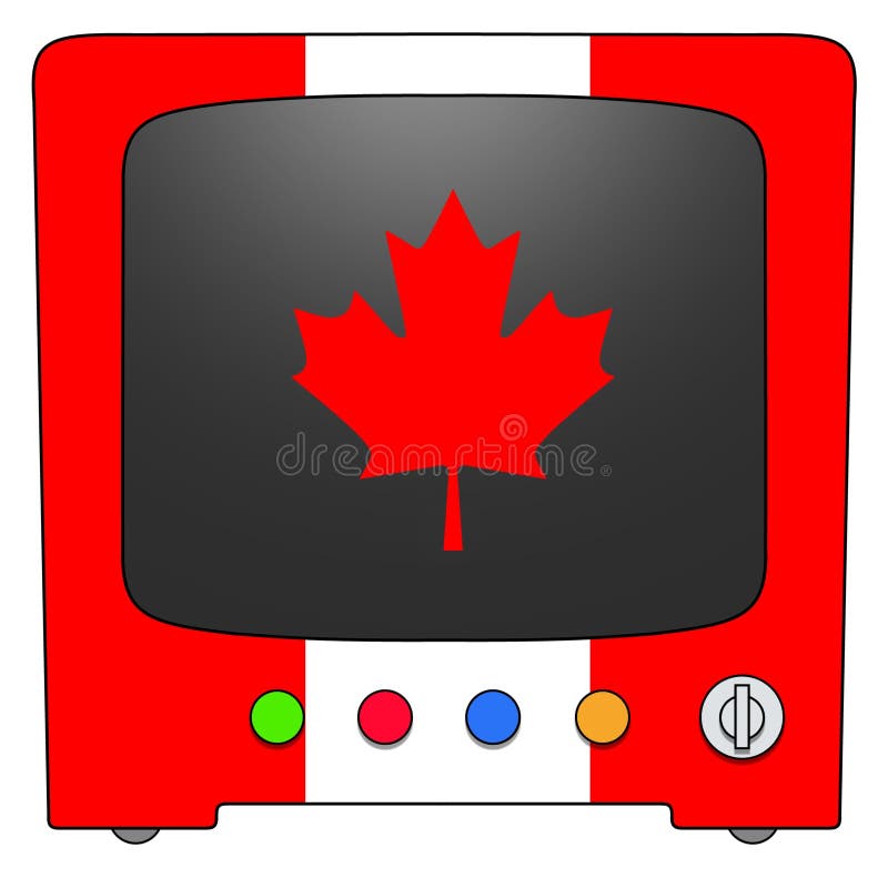 Television Canada stock illustration