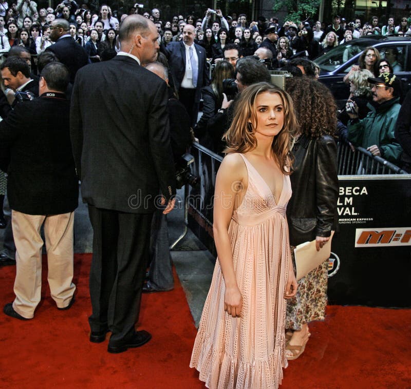 Television and film actress and model Keri Russell strikes a reflective pose, perhaps a bit intimidated by the large gathering of media and nearby fans and onlookers as she arrives on the red carpet for the New York City premiere of `Mission Impossible III at the Ziegfeld Theatre on May 3, 2006.  The film was a highlight of the 5th Annual Tribeca Film Festival. Television and film actress and model Keri Russell strikes a reflective pose, perhaps a bit intimidated by the large gathering of media and nearby fans and onlookers as she arrives on the red carpet for the New York City premiere of `Mission Impossible III at the Ziegfeld Theatre on May 3, 2006.  The film was a highlight of the 5th Annual Tribeca Film Festival.