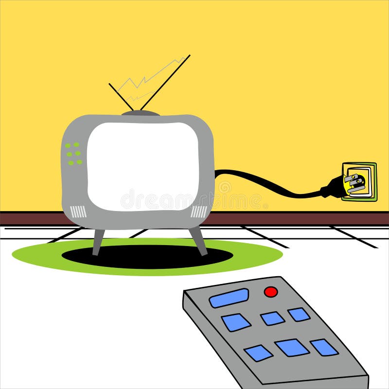 Television stock vector. Illustration of background, control 30792676