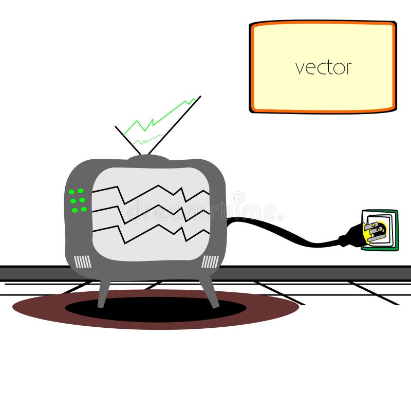 Television stock vector. Illustration of background, control 30792676