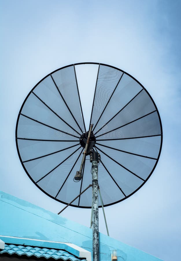 Television Satellite Antennas Stock Image Image of multi, rust 85623791