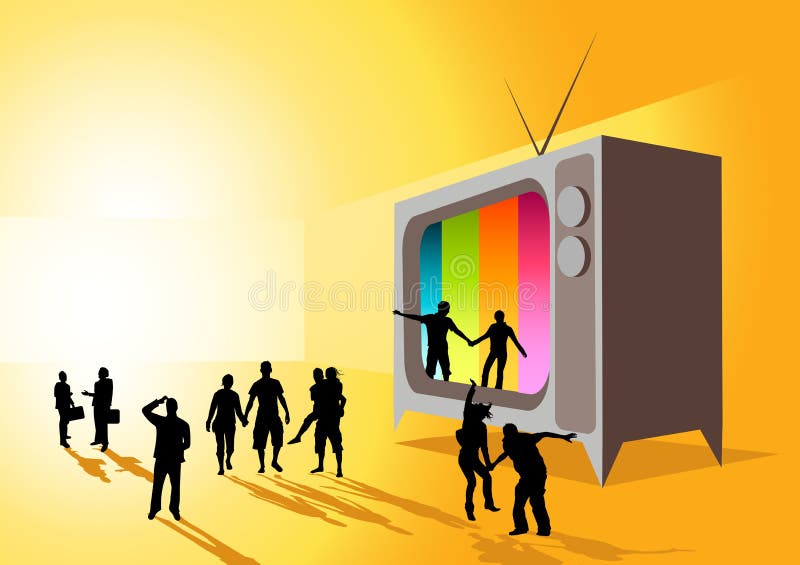 Televisione di realtà royalty illustrazione gratis Televisione di realtà royalty illustrazione gratis