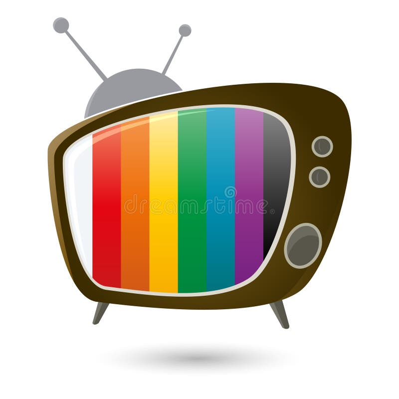 Televisión retra de la historieta libre illustration Televisión retra de la historieta libre illustration