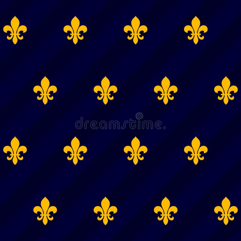 Azulejo flor de lis ilustração do vetor