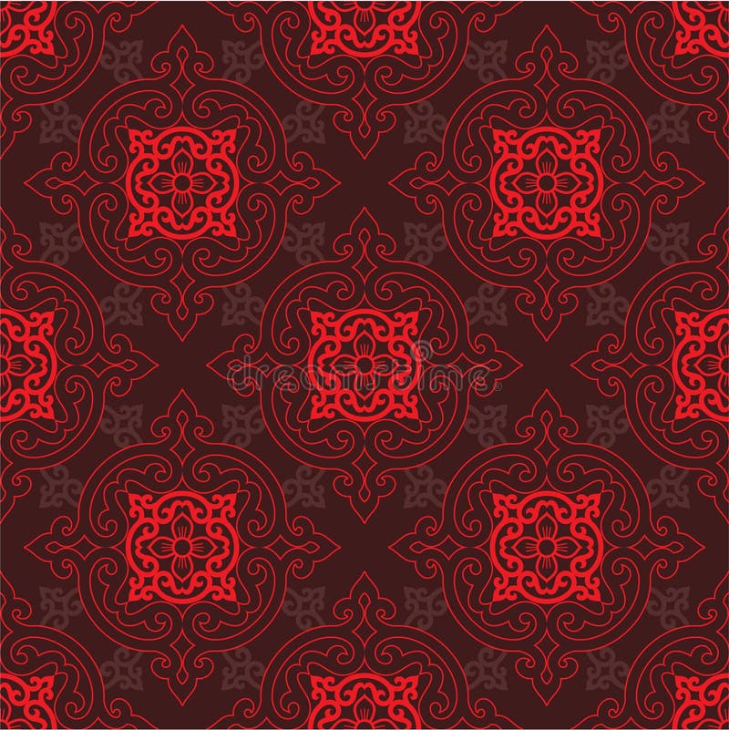 Oriental Chinese Seamless Tile - Including Vector Format. Oriental Chinese Seamless Tile - Including Vector Format