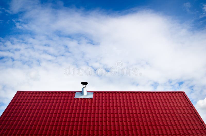 Telhado de telha imagem de stock Telhado de telha imagem de stock