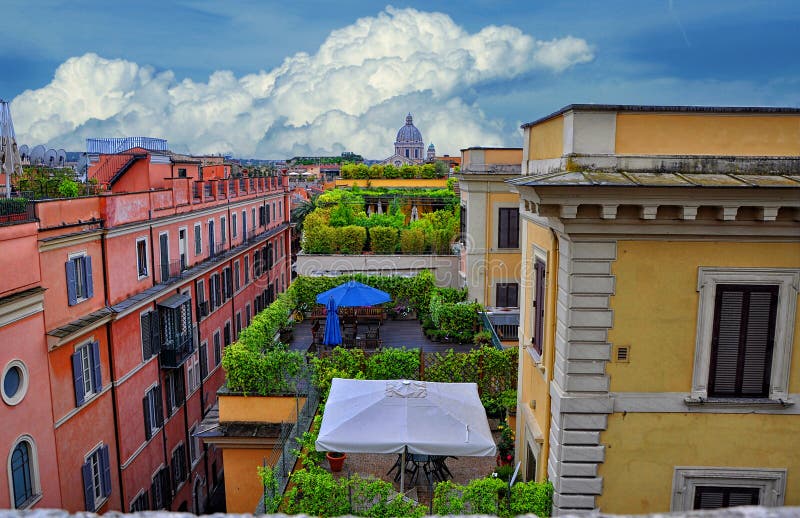 Telhados de Roma, Itália imagem de stock Telhados de Roma, Itália imagem de stock