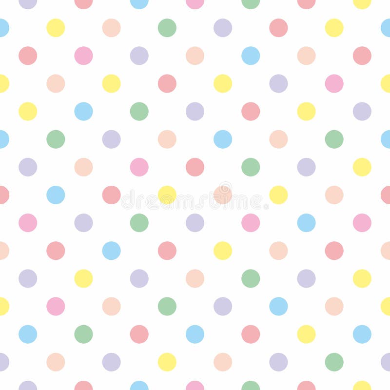 Seamless vector sweet pattern or texture with colorful pastel polka dots on white background for kids background, blog, web design, scrapbooks, party or baby shower invitations and wedding cards. Seamless vector sweet pattern or texture with colorful pastel polka dots on white background for kids background, blog, web design, scrapbooks, party or baby shower invitations and wedding cards.