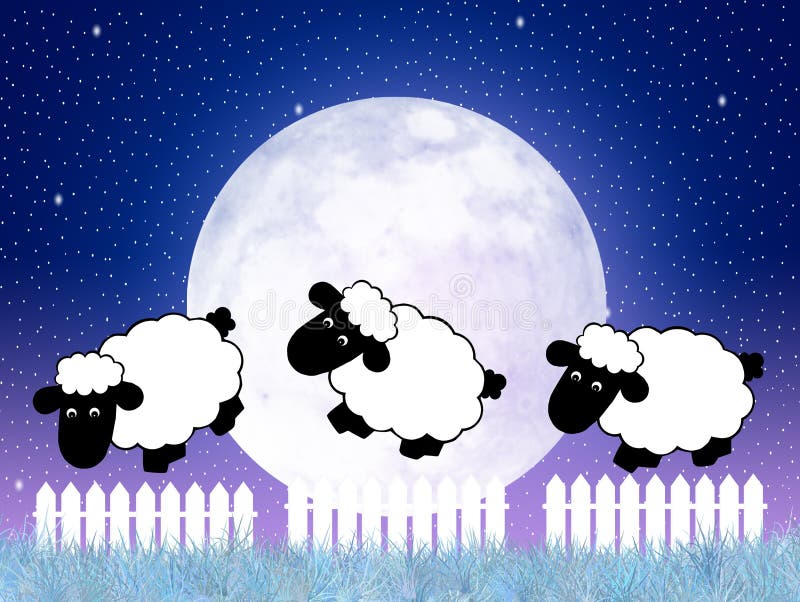 Tellende Schapen vector illustratie Tellende Schapen vector illustratie