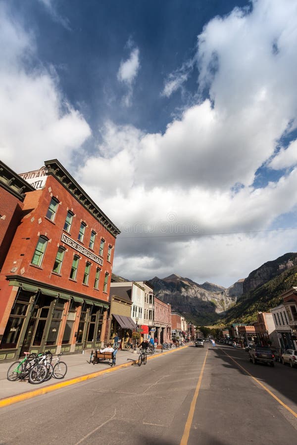Telluride Main Street Shops in Colorado Editorial Photo Image of