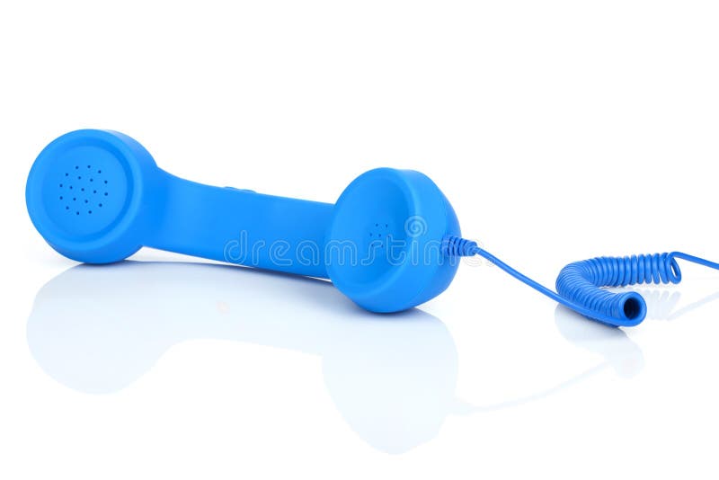 Teléfono azul del vintage