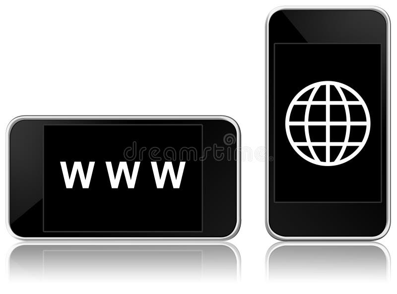 Teléfono elegante Web-conectado libre illustration