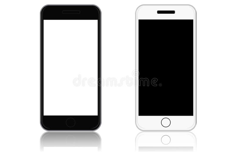 Teléfonos modernos de la pantalla táctil, ejemplo del vector stock de ilustración Teléfonos modernos de la pantalla táctil, ejemplo del vector stock de ilustración