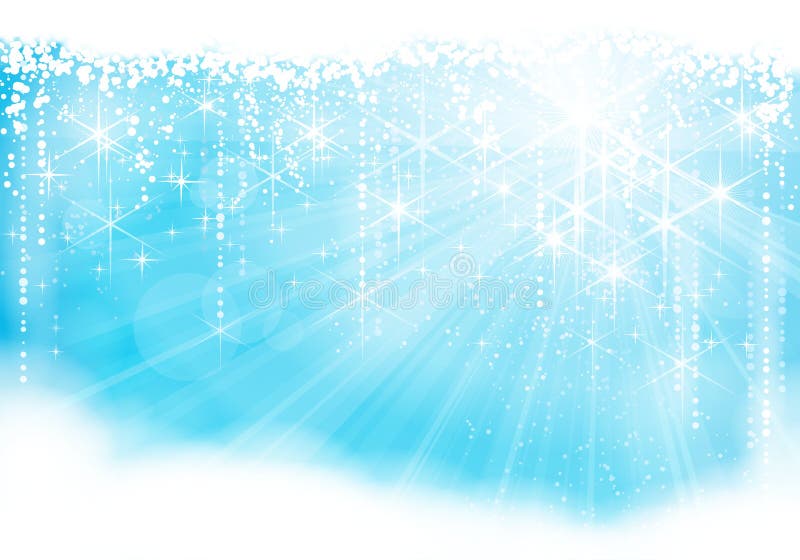 Tema azul claro chispeante de la Navidad/del invierno libre illustration Tema azul claro chispeante de la Navidad/del invierno libre illustration