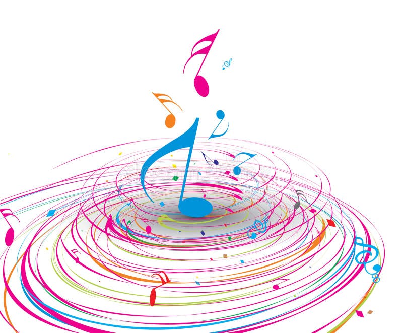 Tema da música ilustração royalty free Tema da música ilustração royalty free