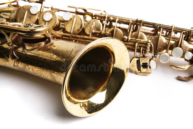 Saxophone. Musical instrument. Part of hornsection. Saxophone. Musical instrument. Part of hornsection.