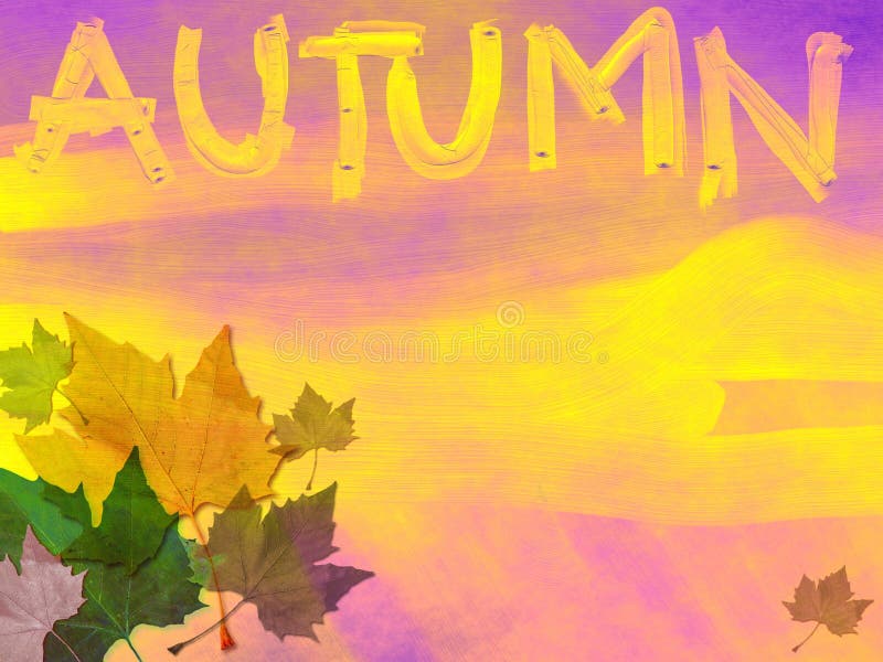 Tema di autunno di Grunge illustrazione vettoriale
