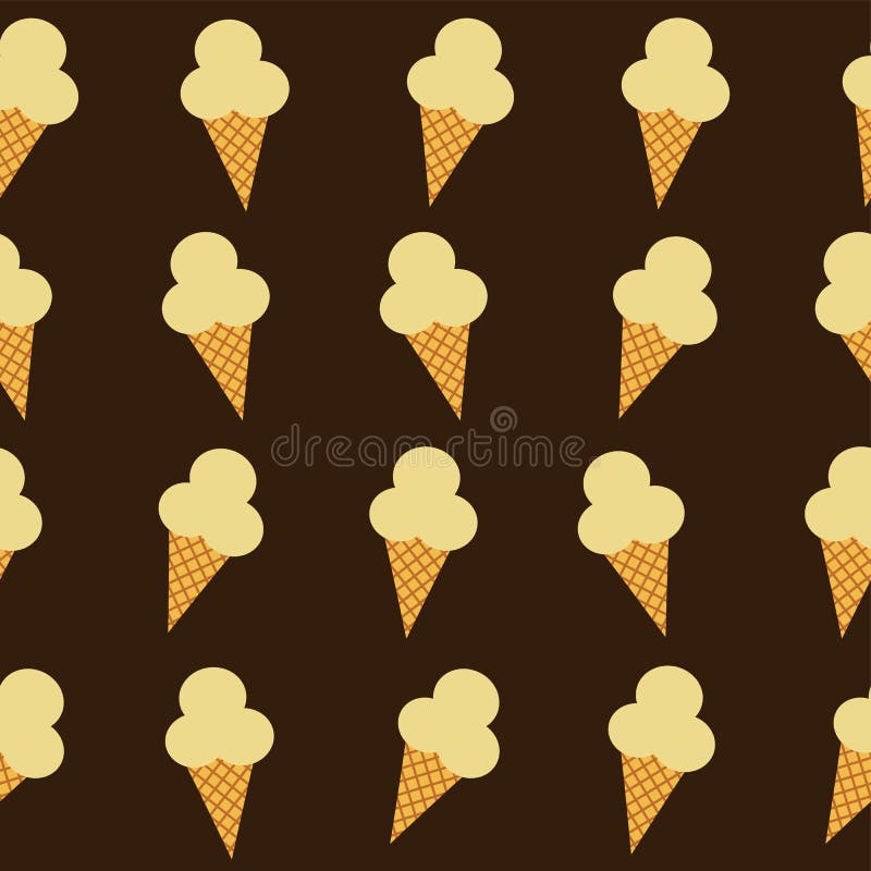 Tema do cone de gelado ilustração stock Tema do cone de gelado ilustração stock
