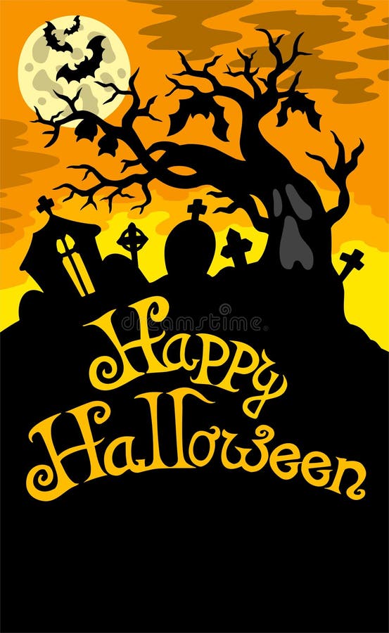 Happy Halloween theme 6 - illustration. Happy Halloween theme 6 - illustration.