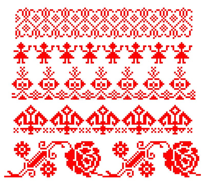 Tema tradicional romeno ilustração stock Tema tradicional romeno ilustração stock