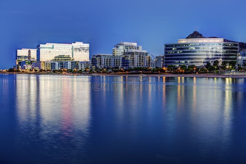 Tempe Arizona At Blue Hour image stock. Image du hour 81743739