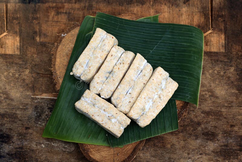 Tempe Gembus or Tempe Gembos, Soft Tempeh made from Tofu Pulp Dregs