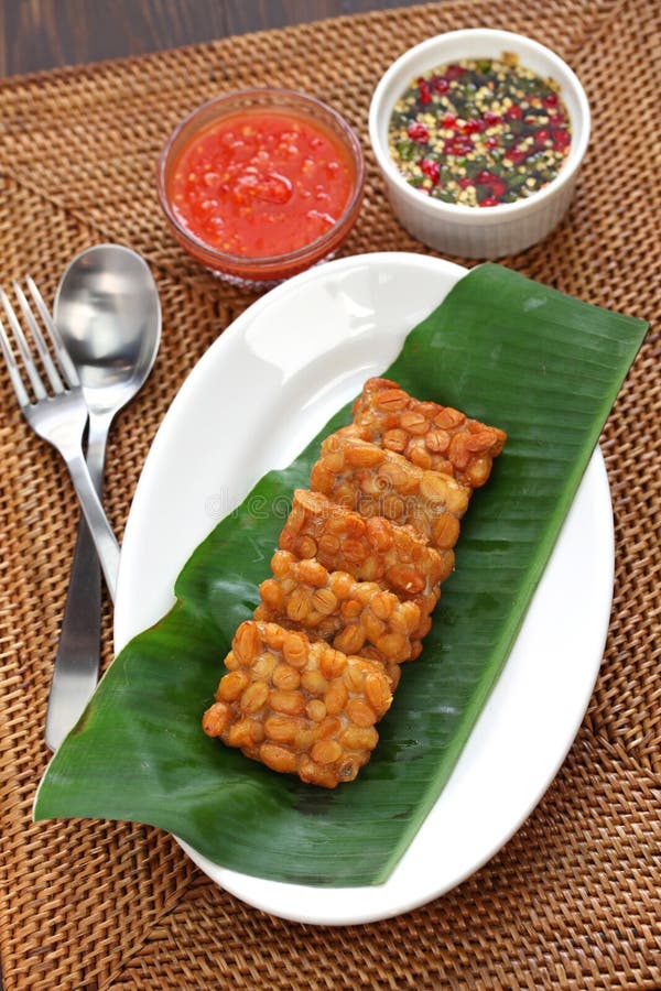 Tempe Goreng Gebraden Tempeh  Indonesisch  Vegetarisch 