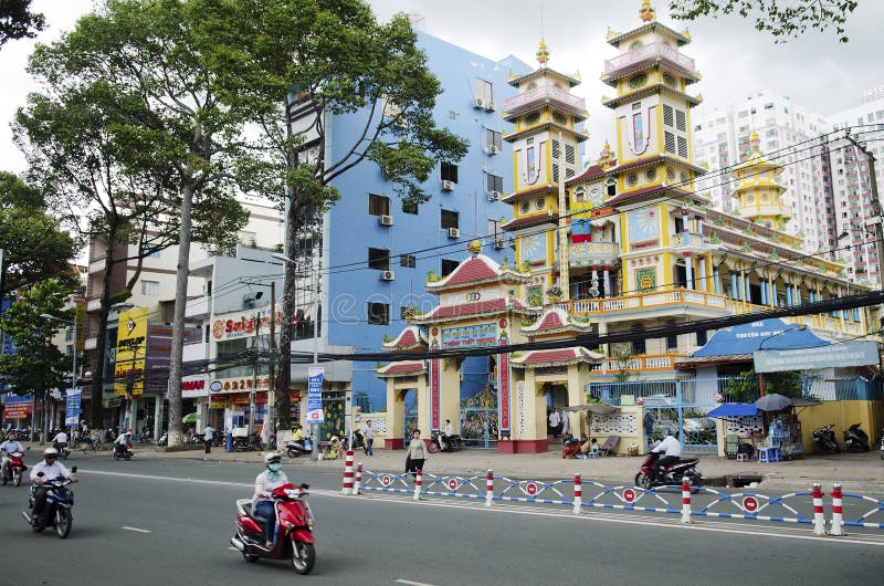 Tempel Cao Dai in Ho Chi Minh Stadt Vietnam