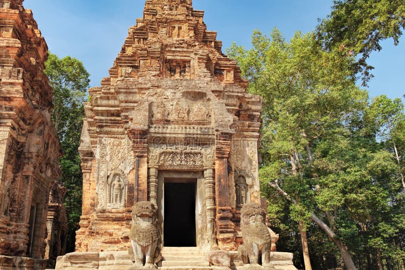 Tempel Preah Ko in Angkor-Komplex, Kambodscha stockfotos Tempel Preah Ko in Angkor-Komplex, Kambodscha stockfotos