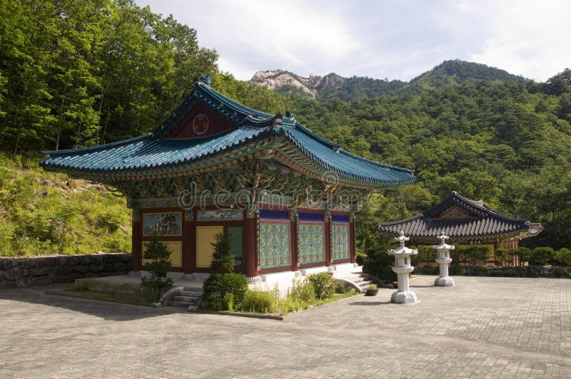 Tempel, Southkorea stockbild