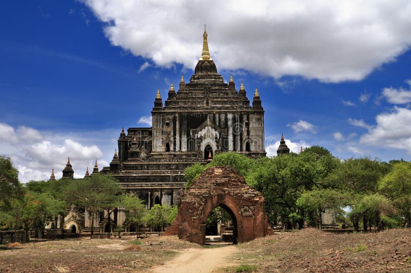 Tempel von Bagan Myanmar stockbild. Bild von bagan, tempel - 31846749