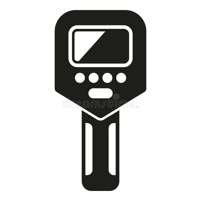 Temperature check laser icon simple vector. Device gun stock illustration