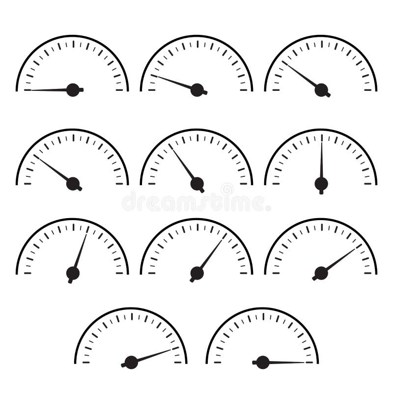 Temperature gauge used in cooking grill Royalty Free Vector