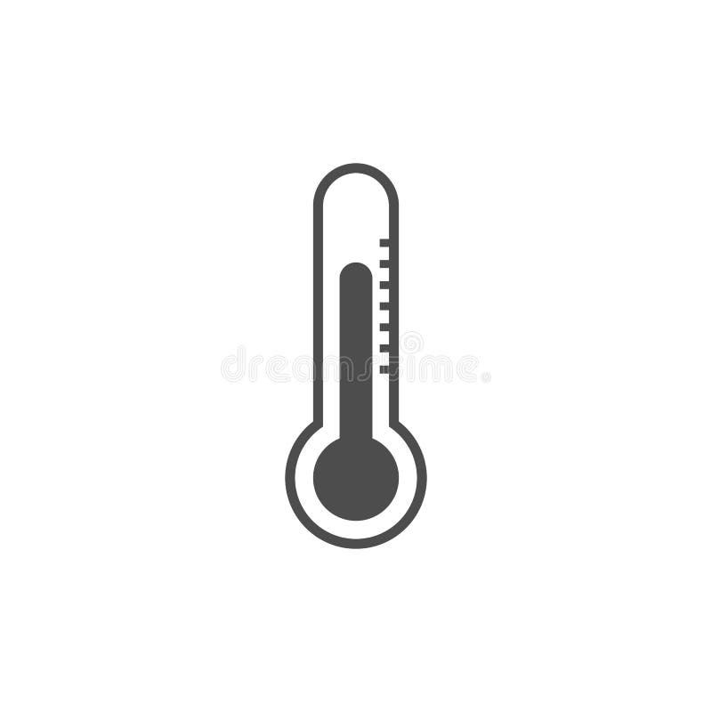 Temperature, thermometer icon, vector illustration. Flat design