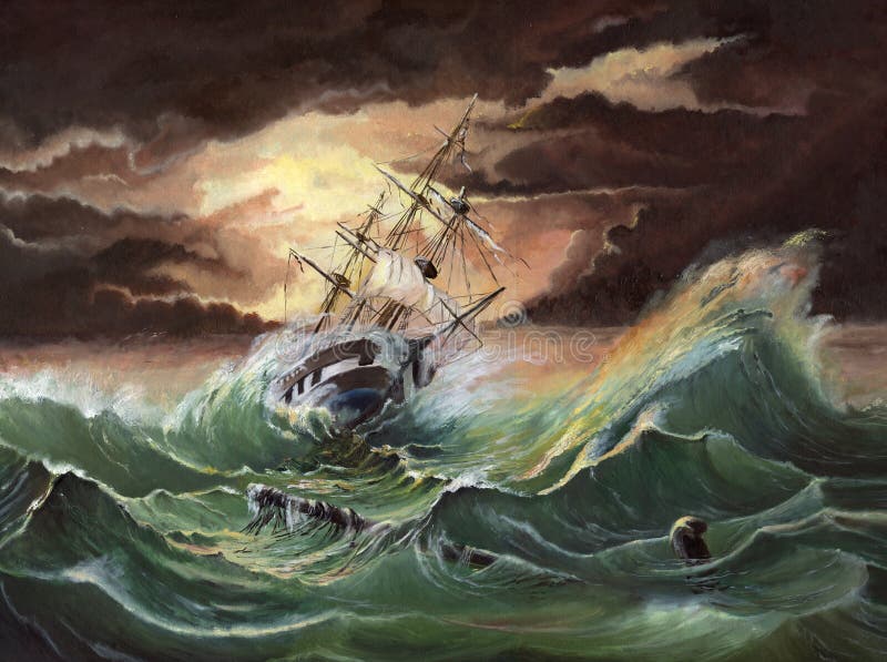 Tempestade ilustração stock