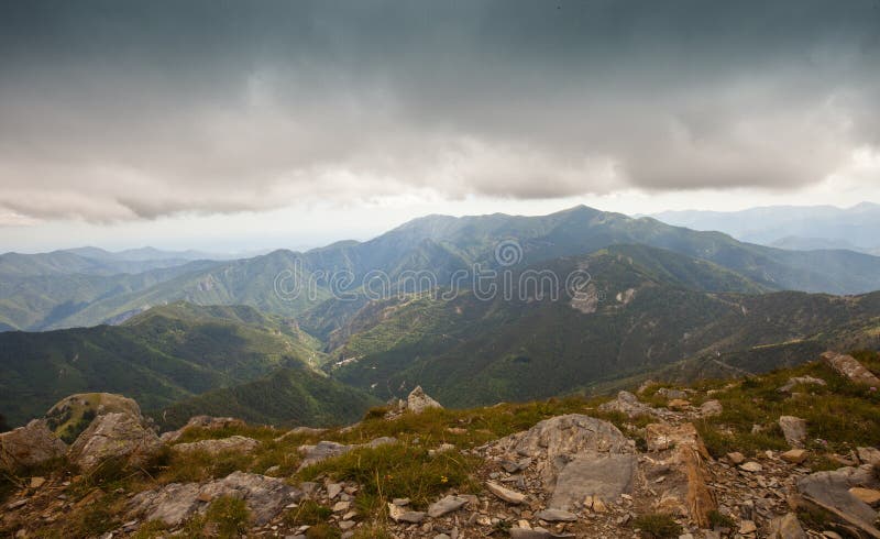 The Ligurian or Maritime Alps in Italy can show a rapidly changing climate where a bright day can turn abruptly into a heavy storm with temperatures dropping dangerously. The Ligurian or Maritime Alps in Italy can show a rapidly changing climate where a bright day can turn abruptly into a heavy storm with temperatures dropping dangerously.