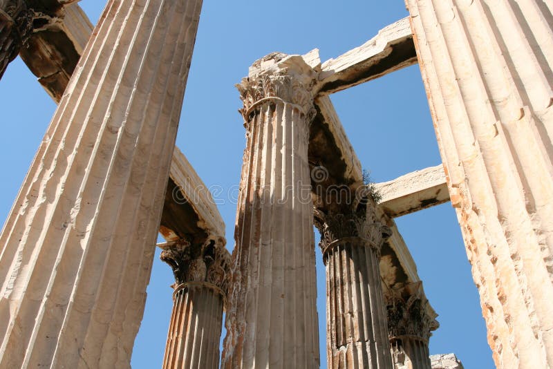 Tempiale a Atene fotografia stock Tempiale a Atene fotografia stock