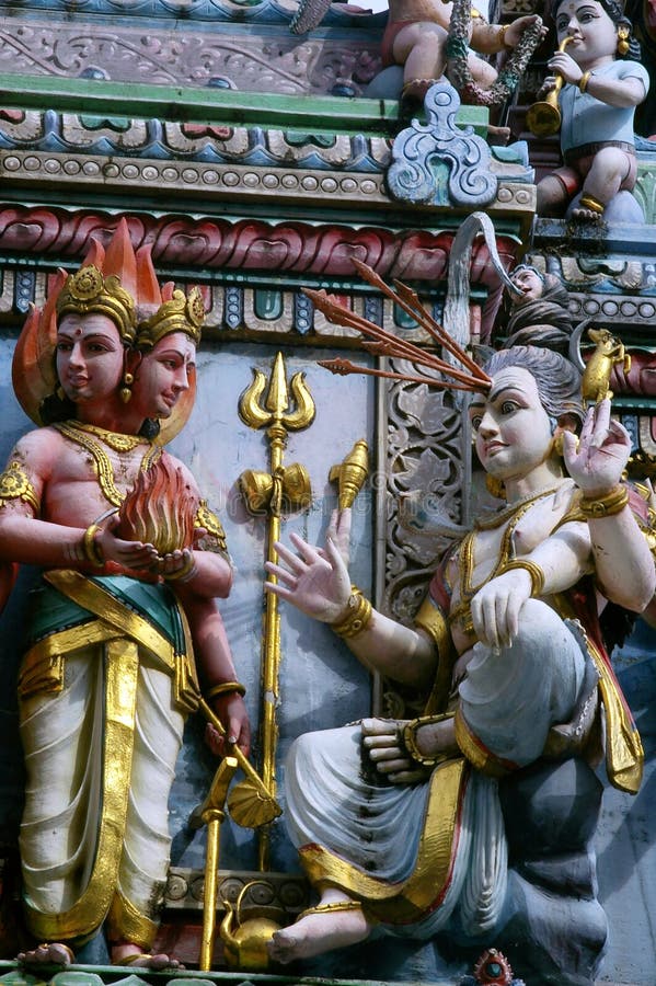 Tempio indù Singapore immagini stock libere da diritti
