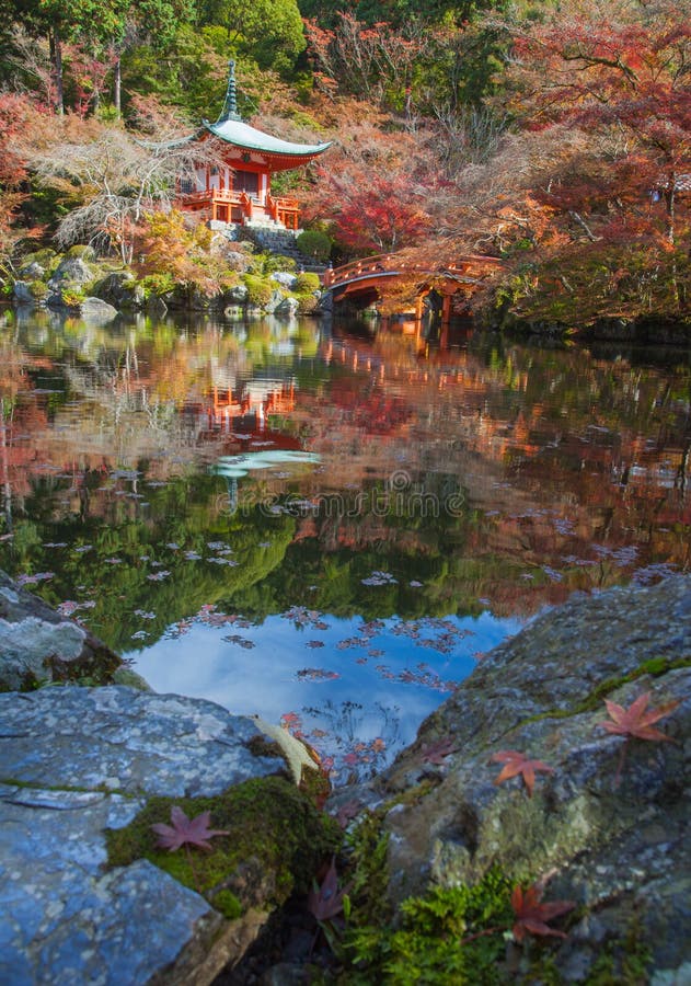 Tempio di Daigoji del patrimonio mondiale, Kyoto fotografie stock Tempio di Daigoji del patrimonio mondiale, Kyoto fotografie stock