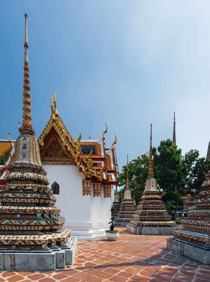 Tempio di Wat Pho, Bangkok, Thailandia immagine stock libera da diritti Tempio di Wat Pho, Bangkok, Thailandia immagine stock libera da diritti
