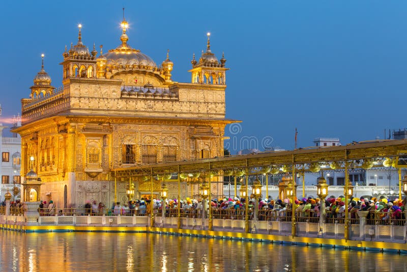 Tempio dorato & x28; Harmandir Sahib& x29; a Amritsar immagini stock libere da diritti Tempio dorato & x28; Harmandir Sahib& x29; a Amritsar immagini stock libere da diritti